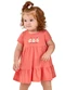 Elian - Vestido Bebê Menina Peras Verde - variação: Rosa
