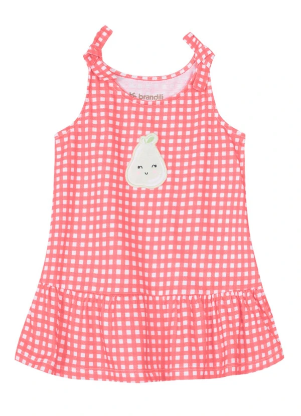 Brandili Baby - Vestido Bebê Menina Regata  Baby Rosa
