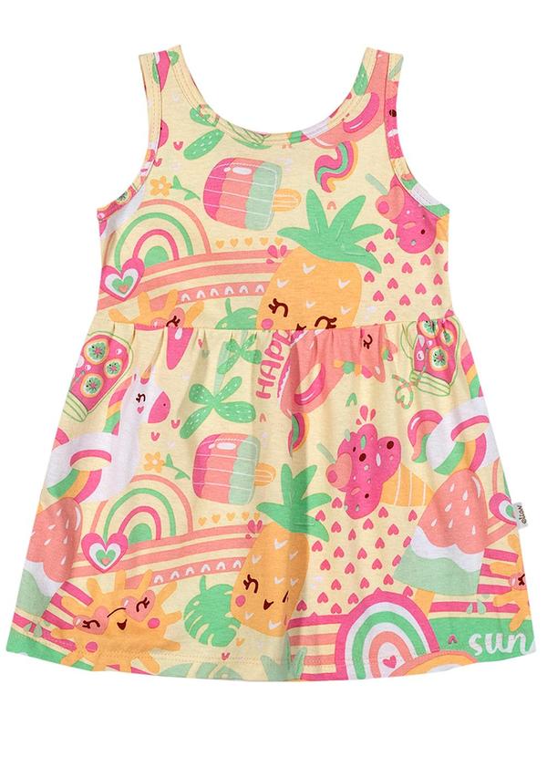 Elian - Vestido Bebê Menina Summer Amarelo