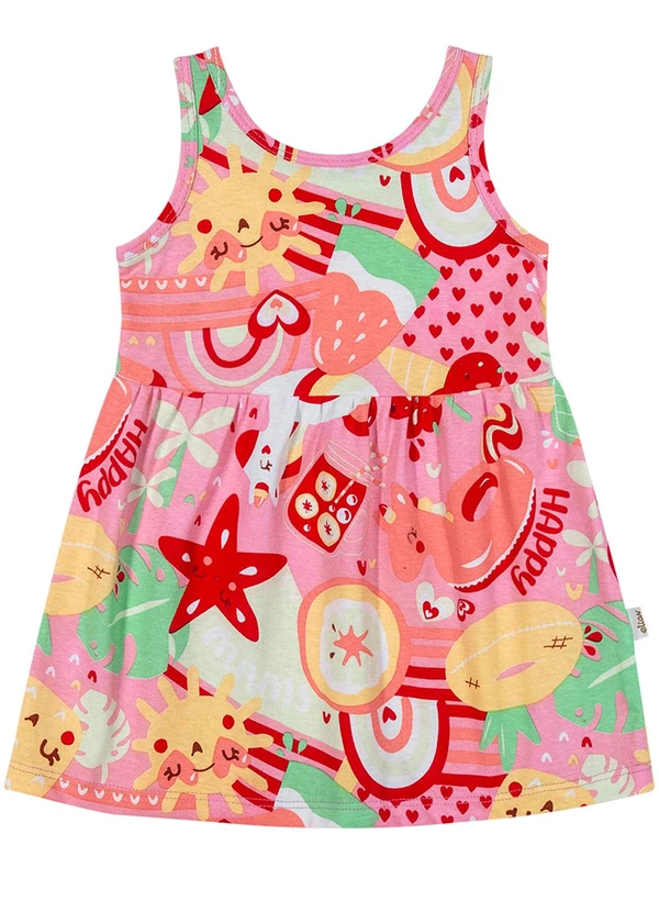Elian - Vestido Bebê Menina Summer Rosa 2