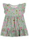 Elian - Vestido Bebê Menina Xadrez Lúdico Rosa - variação: Verde