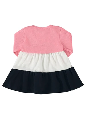 Marlan - Vestido Bebê Tricot Felpado Marias Baby Rosa - MARLAN