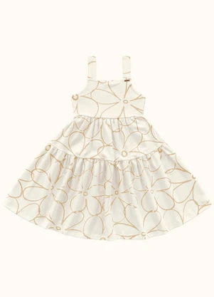 Fakini Kids - Vestido Bege - FAKINI KIDS