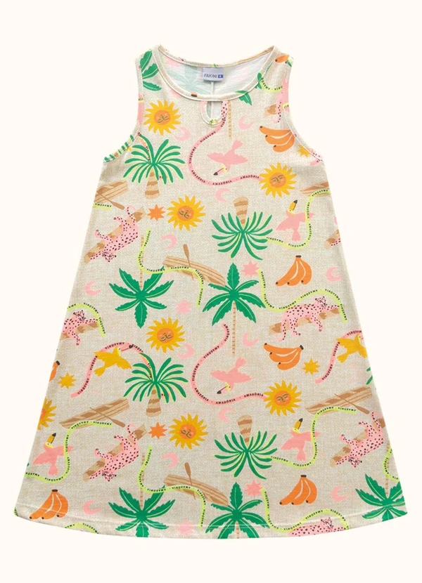 Fakini Kids - Vestido Bege 3