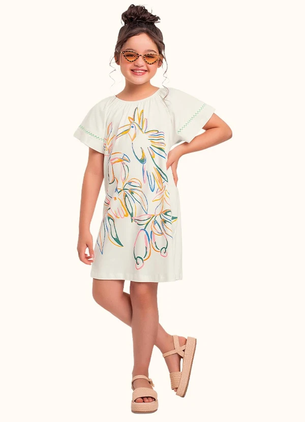 Fakini Kids - Vestido Bege 1