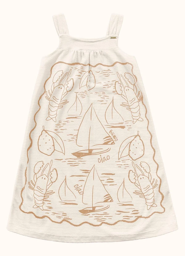 Fakini Kids - Vestido Bege