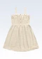 Fakini Kids - Vestido Marrom - variação: Bege