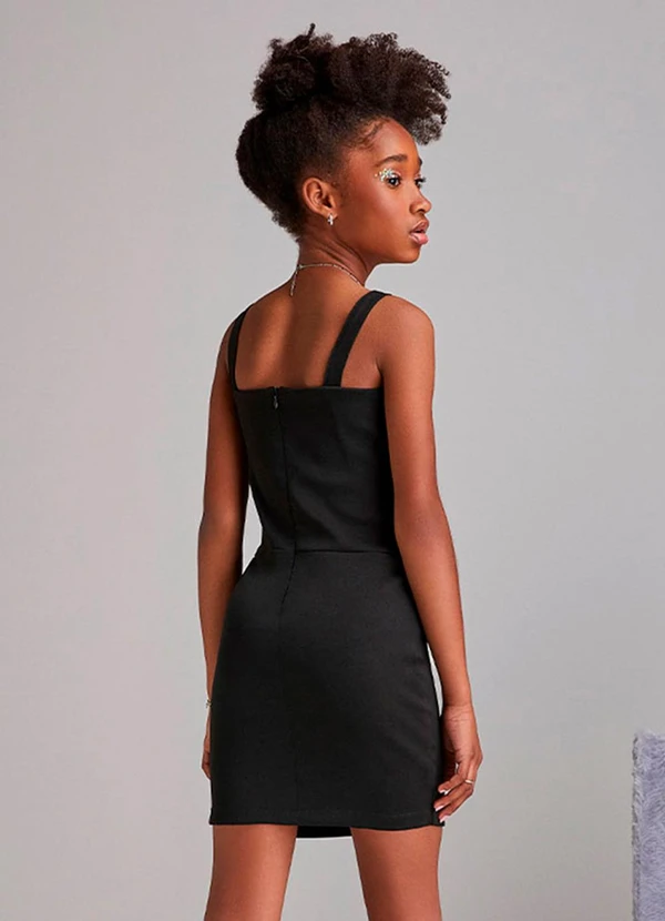 I Am - Vestido Black com Laço Preto 2