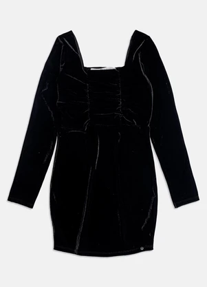 I Am - Vestido Black de Veludo Preto - I AM