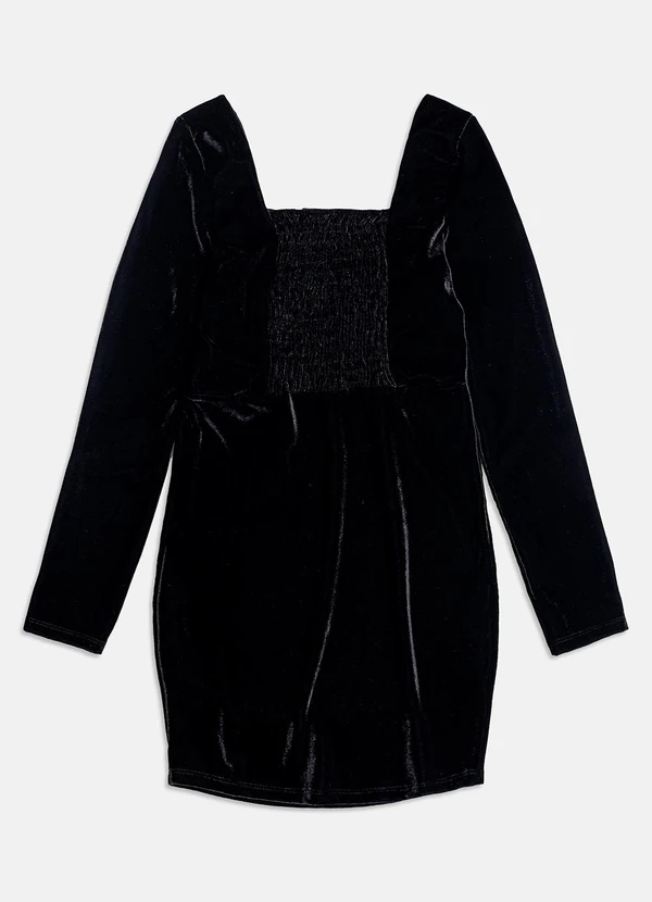 I Am - Vestido Black de Veludo Preto 2