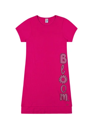 Outlet - Vestido Bloom Menina Rosa  - OUTLET