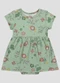Kely Kety - Vestido Body Canelado Estampa Digital Bege - variação: Verde