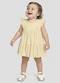 Kely Kety - Vestido Body em Malha Trabalhada Striped Verde - variação: Bege