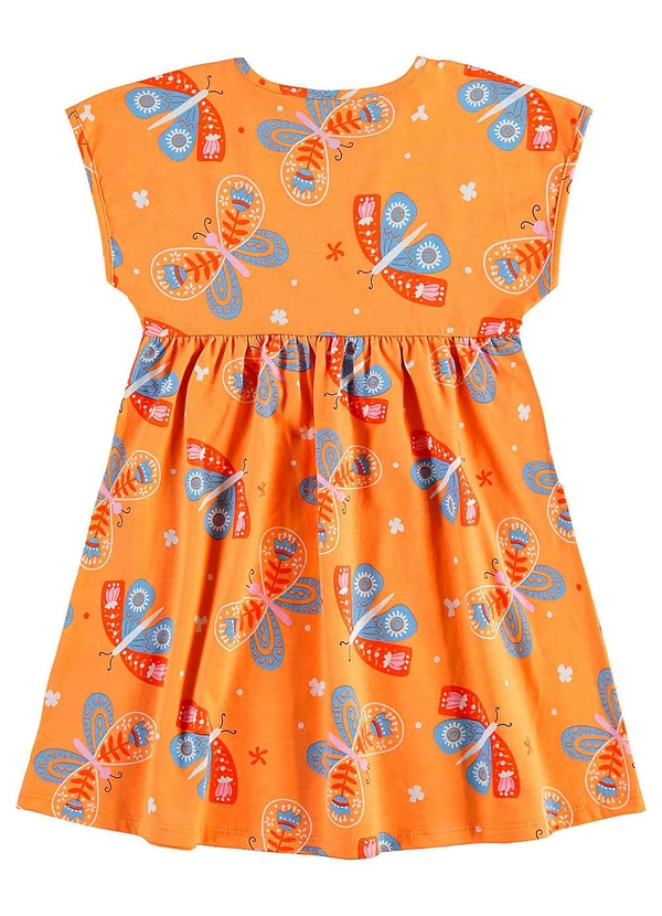 Bee Loop - Vestido Borboletas Infantil Amarelo 2
