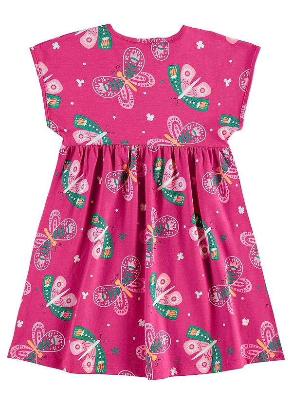 Bee Loop - Vestido Borboletas Infantil Rosa 3