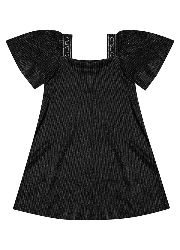 Colorittá - Vestido Brilho Encantado Colorittá Preto