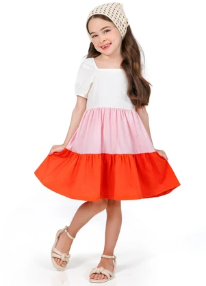 Tink Bink - Vestido c/ Recortes 3 Marias Rosa - TINK BINK