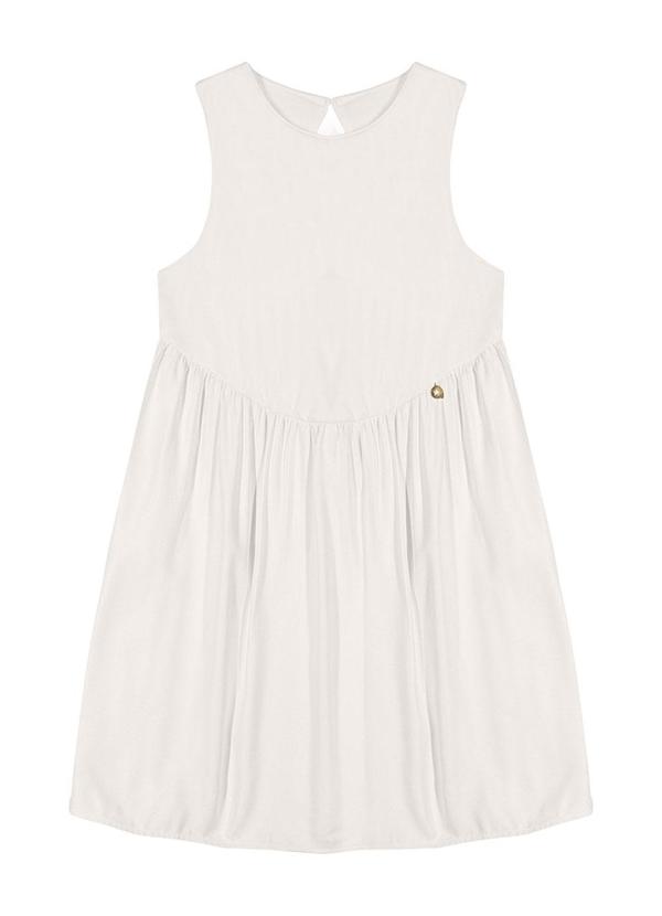 Alenice - Vestido Caimento Leve Menina Branco 2