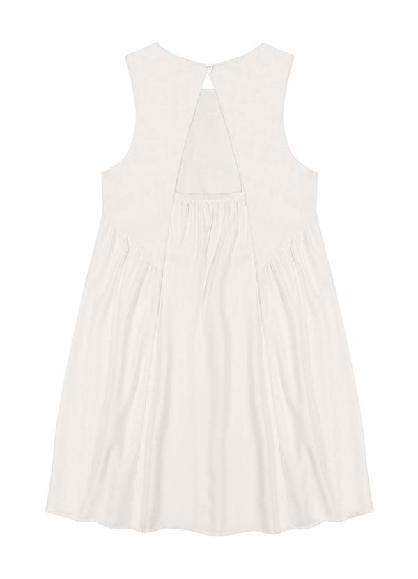 Alenice - Vestido Caimento Leve Menina Branco 3
