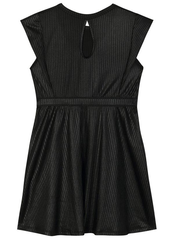 Marisol - Vestido Canelado Menina Preto 2