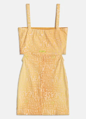 I Am - Vestido Canelado Iam Laranja - I AM