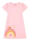 Duduka - Vestido Estampa Rotativa Flores sem Mangas Bege - variação: Rosa