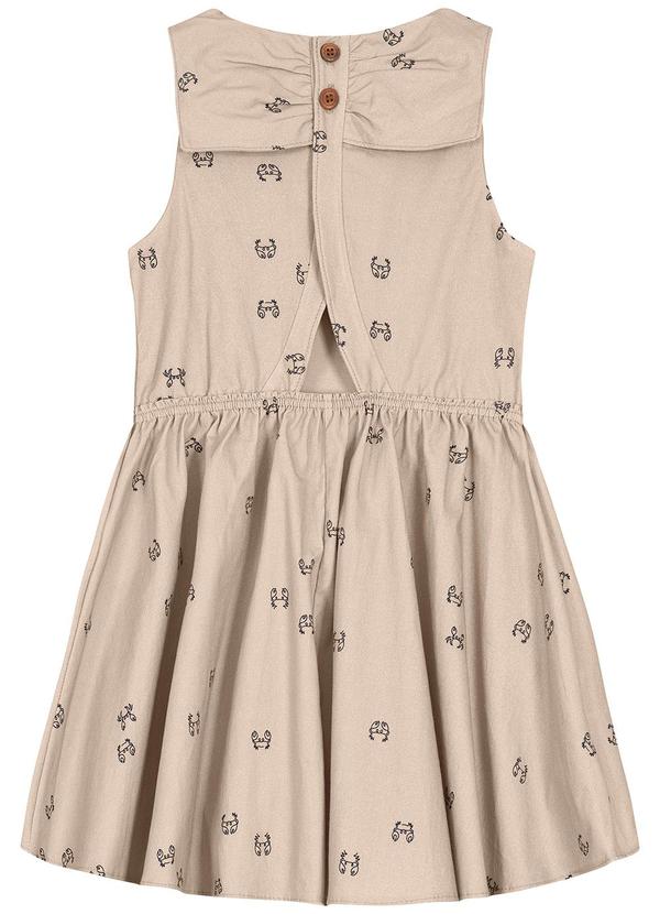Carinhoso - Vestido Caranguejinhos Bege 2