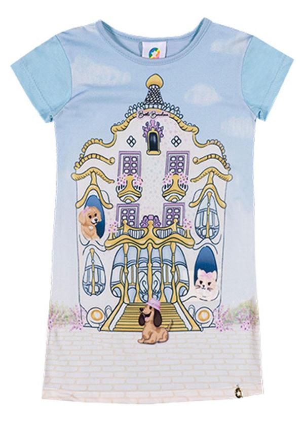Alenice - Vestido Casa dos Bichos Menina Azul