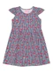 Duduka - Vestido Infantil Rotativo Estampa Folhas  Bege - variação: Azul