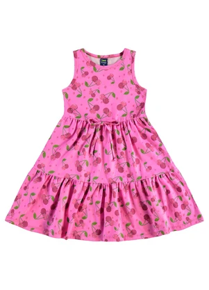 Bee Loop - Vestido Cerejinhas Infantil Roxo - BEE LOOP