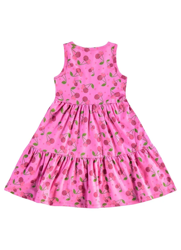 Bee Loop - Vestido Cerejinhas Infantil Roxo 3
