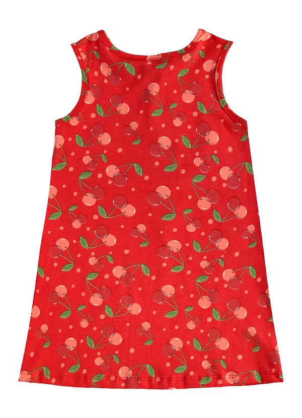 Bee Loop - Vestido Cerejinhas Infantil Vermelho 3