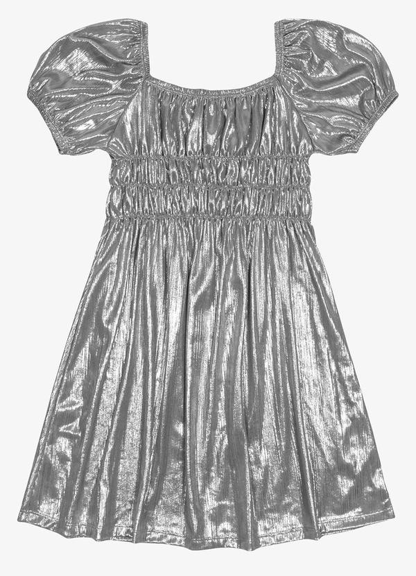 Trick Nick - Vestido Ciganinha Infantil Cinza