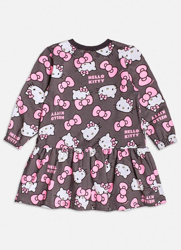 Momi - Vestido Cinza da Hello Kitty de Moletom Cinza 4
