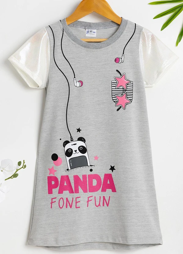 Fakini Kids - Vestido Cinza