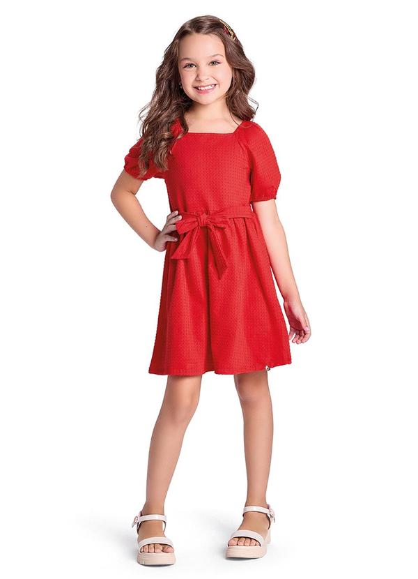 Alenice - Vestido Classic Moments Meninas Vermelho