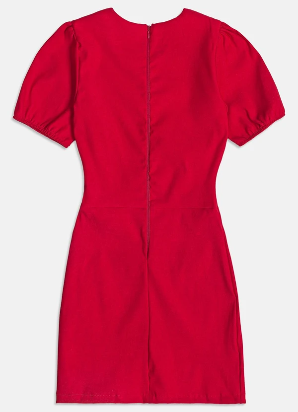 I Am - Vestido com Abertura Vermelho 2