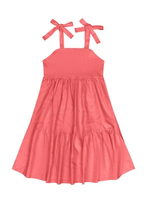 Guloseima - Vestido com Alças em Linho Vermelho - GULOSEIMA