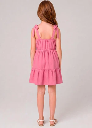 Marlan - Vestido com Alças para Amarrar Rosa - MARLAN