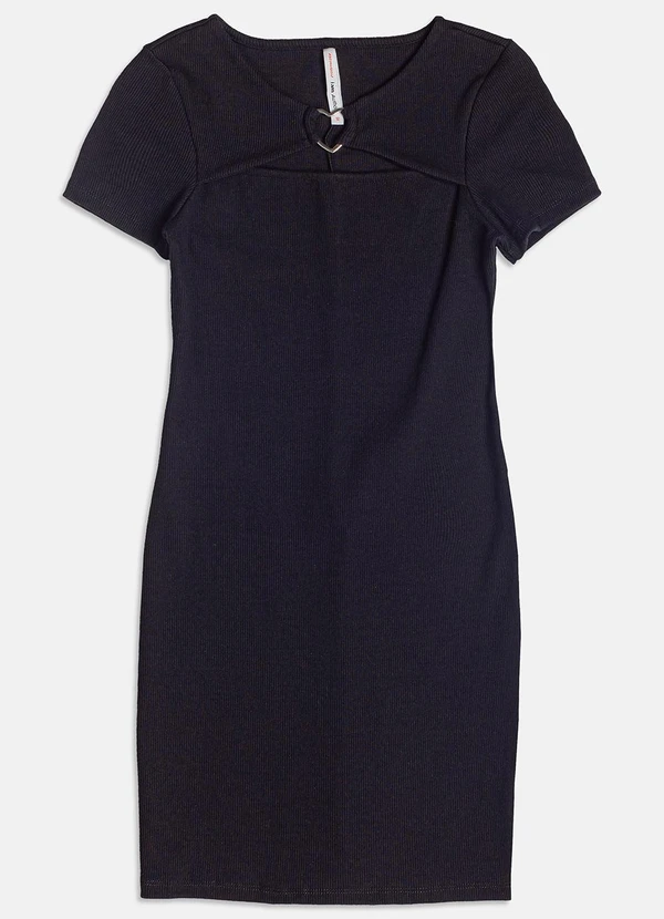 I Am - Vestido com Argola de Coração Preto