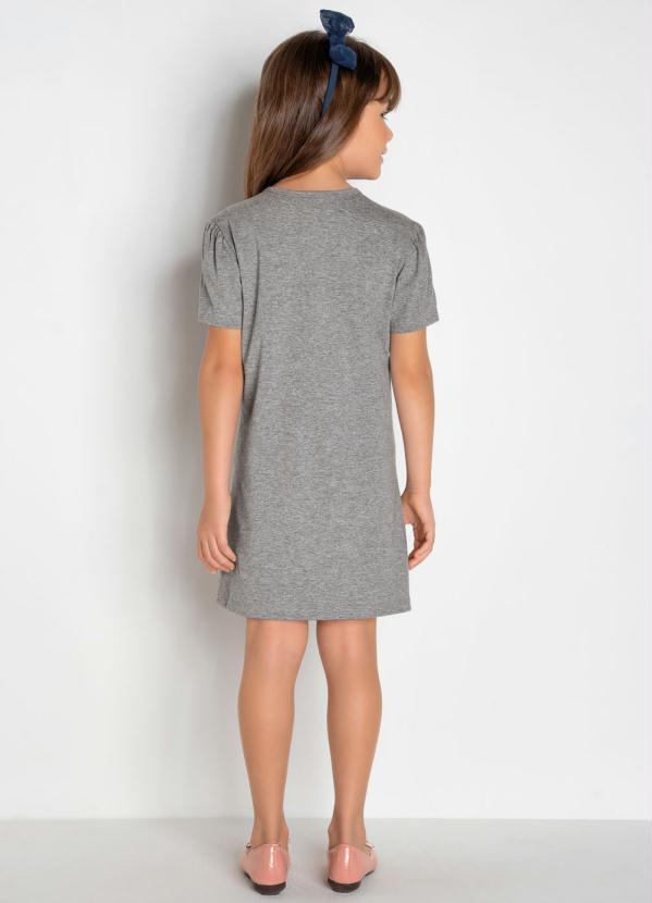 Queima Estoque - Vestido com Bolsos em Formato Gatinho Mescla 4