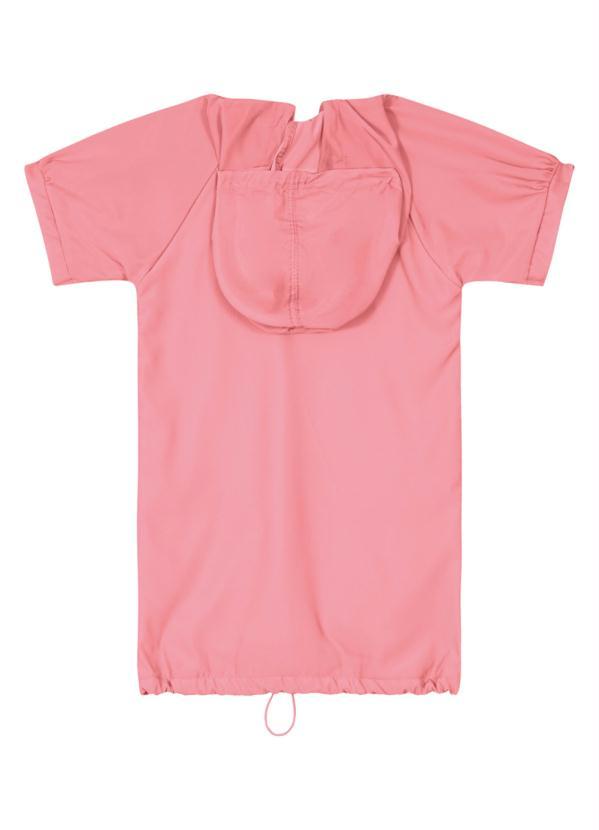 Lilica Ripilica - Vestido com Capuz Malha Rosa 2