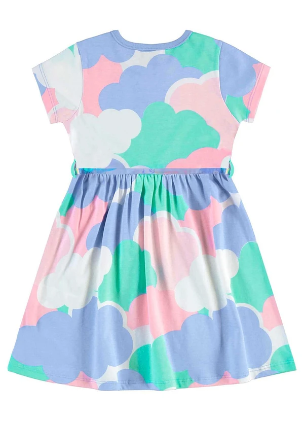 Bee Loop - Vestido com Cinto Infantil Azul 2