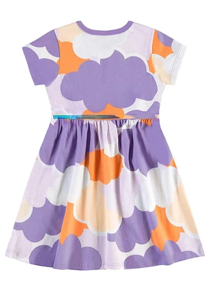Bee Loop - Vestido com Cinto Infantil Roxo - BEE LOOP