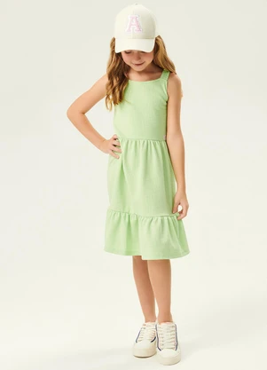 Abrange - Vestido com Detalhe Costas Verde - ABRANGE