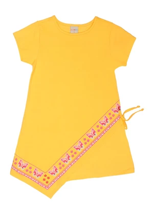 Tink Bink - Vestido com Detalhe Frente Amarelo - TINK BINK