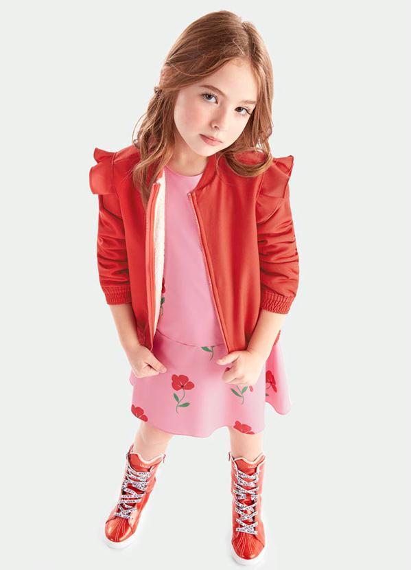 Lilica Ripilica - Vestido com Estampa Floral Rosa