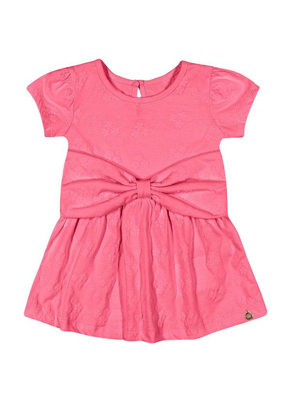 Alenice - Vestido com Laço Menina Rosa