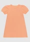 Malwee Kids - Vestido com Manga Bufante em Malha Rosa - variação: Laranja