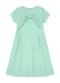 Duduka - Vestido  Estampa Flores com Amarração  Bege - variação: Verde